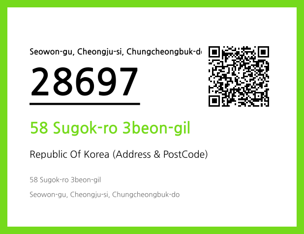 Address and Postal Code QR Code Image (CC BY 4.0)
