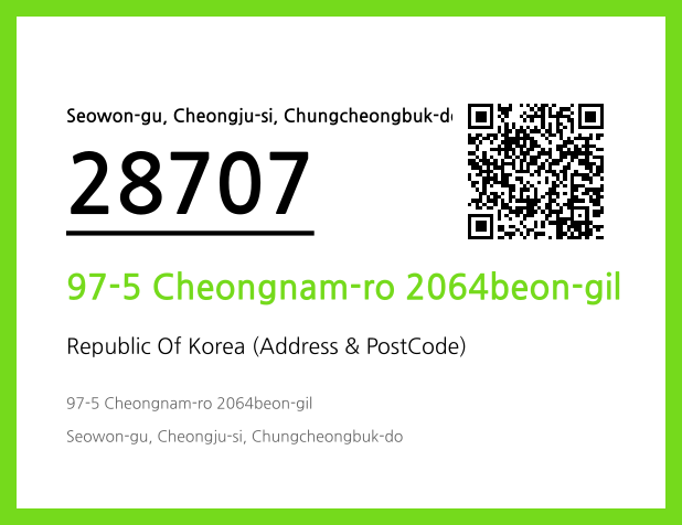 Address and Postal Code QR Code Image (CC BY 4.0)