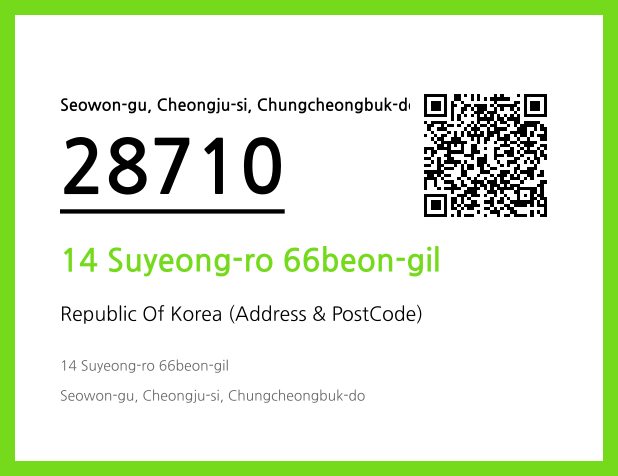 Address and Postal Code QR Code Image (CC BY 4.0)