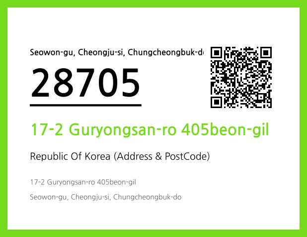 Address and Postal Code QR Code Image (CC BY 4.0)