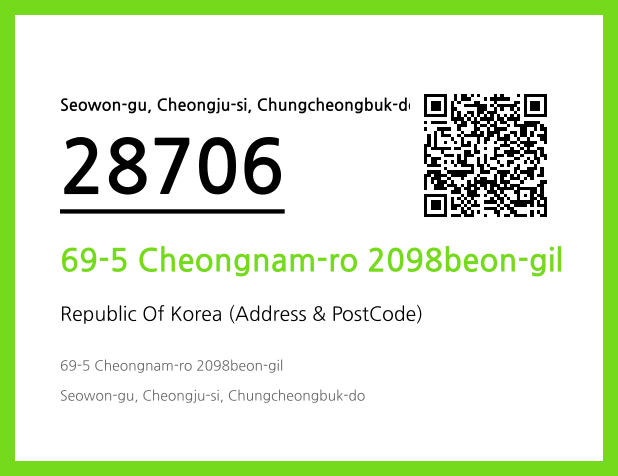 CC BY 4.0 Address and Postal Code QR Code Image (CC BY 4.0)
