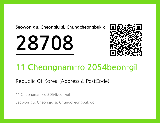 Address and Postal Code QR Code Image (CC BY 4.0)