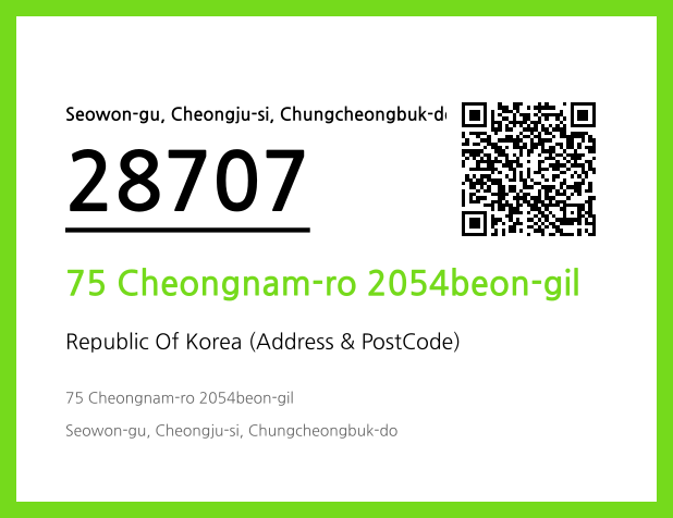 Address and Postal Code QR Code Image (CC BY 4.0)