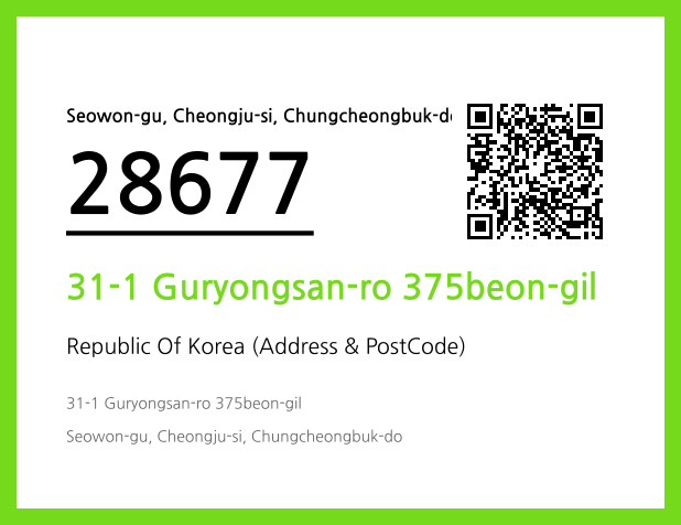 CC BY 4.0 Address and Postal Code QR Code Image (CC BY 4.0)