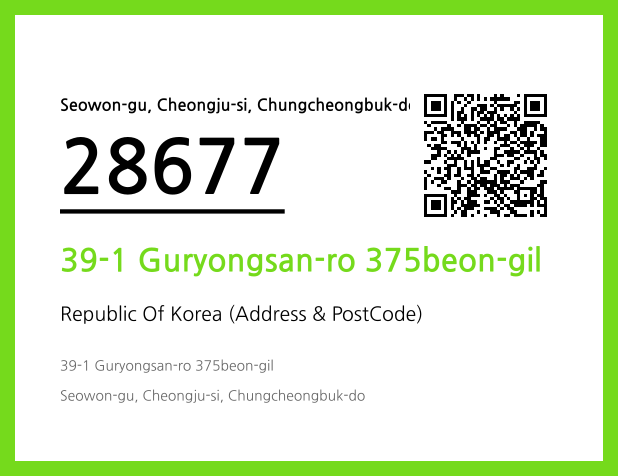 Address and Postal Code QR Code Image (CC BY 4.0)