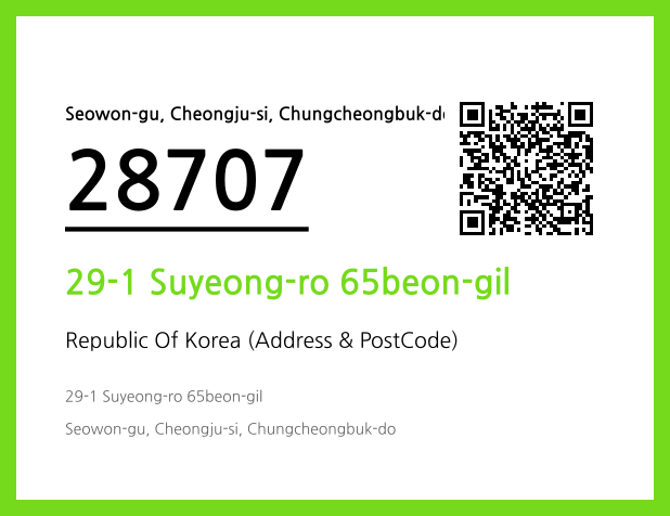 Address and Postal Code QR Code Image (CC BY 4.0)
