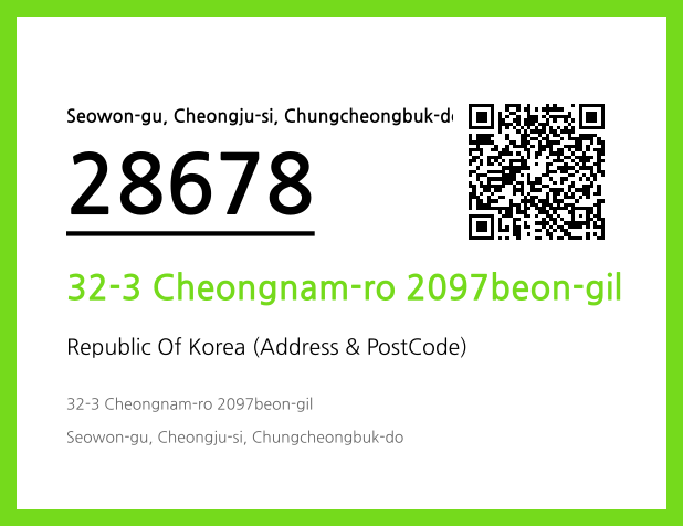 CC BY 4.0 Address and Postal Code QR Code Image (CC BY 4.0)
