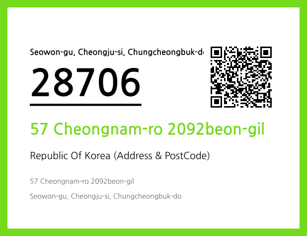 Address and Postal Code QR Code Image (CC BY 4.0)
