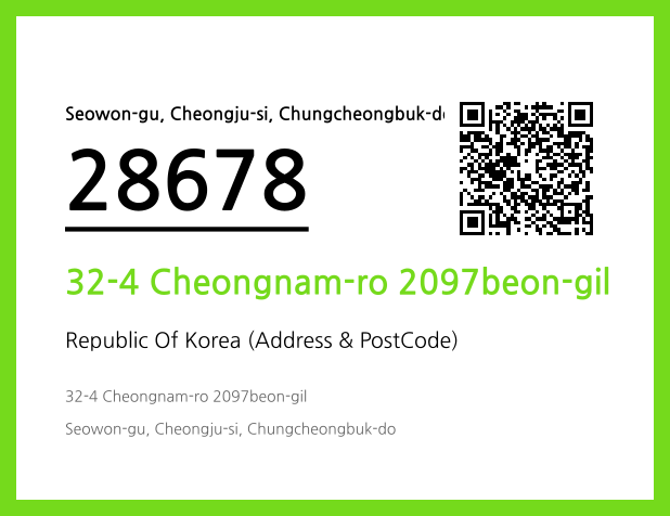 Address and Postal Code QR Code Image (CC BY 4.0)