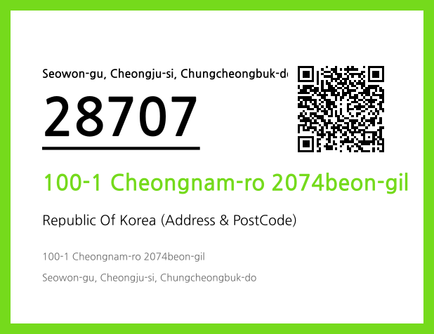 Address and Postal Code QR Code Image (CC BY 4.0)