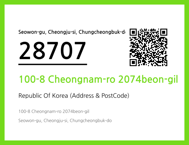 Address and Postal Code QR Code Image (CC BY 4.0)