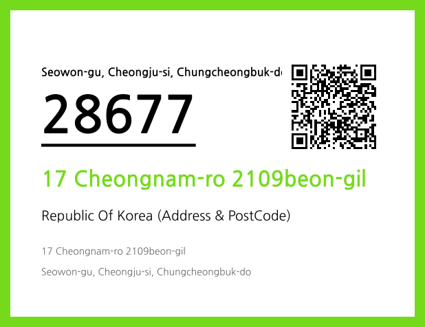 Address and Postal Code QR Code Image (CC BY 4.0)