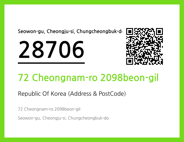 Address and Postal Code QR Code Image (CC BY 4.0)