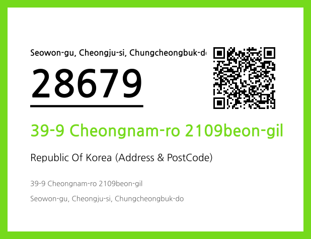 Address and Postal Code QR Code Image (CC BY 4.0)