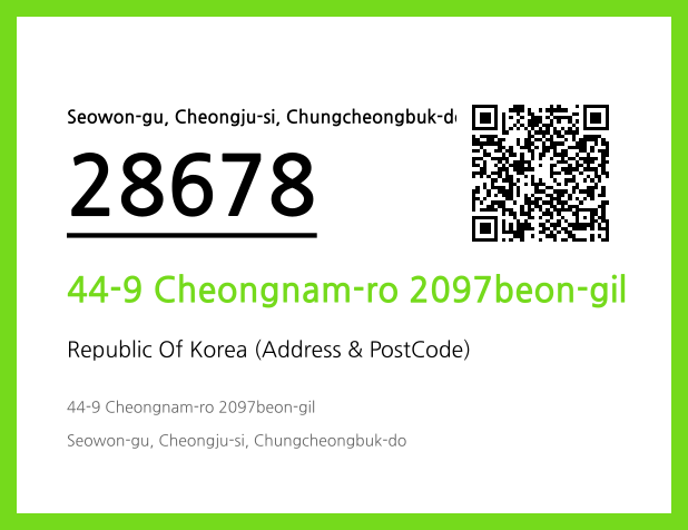 Address and Postal Code QR Code Image (CC BY 4.0)