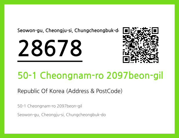 Address and Postal Code QR Code Image (CC BY 4.0)