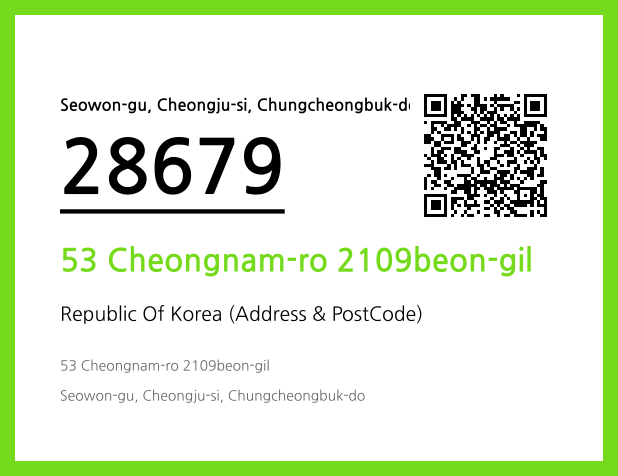 CC BY 4.0 Address and Postal Code QR Code Image (CC BY 4.0)