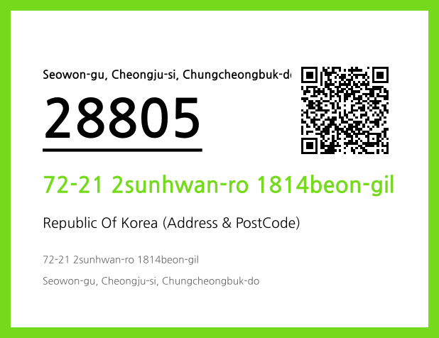 Address and Postal Code QR Code Image (CC BY 4.0)