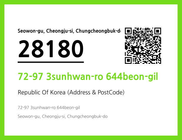 Address and Postal Code QR Code Image (CC BY 4.0)