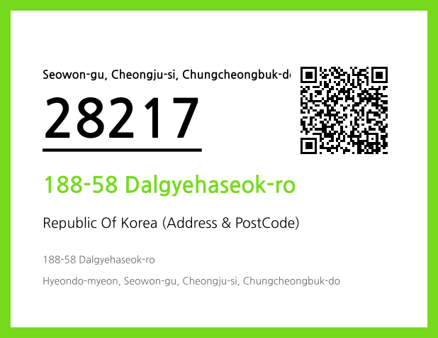 CC BY 4.0 Address and Postal Code QR Code Image (CC BY 4.0)