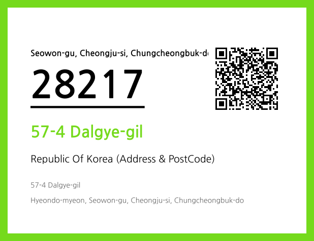 Address and Postal Code QR Code Image (CC BY 4.0)