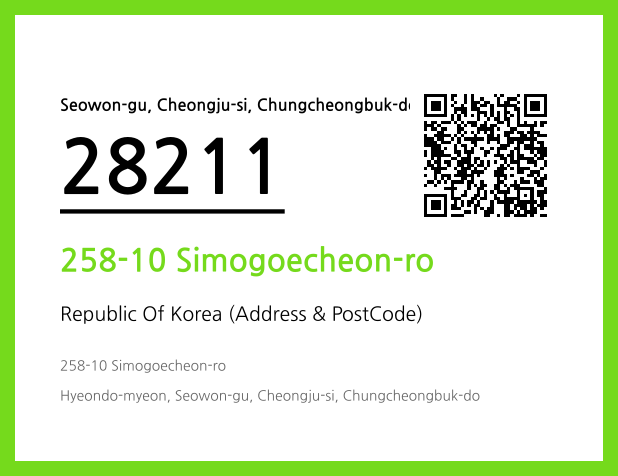 Address and Postal Code QR Code Image (CC BY 4.0)