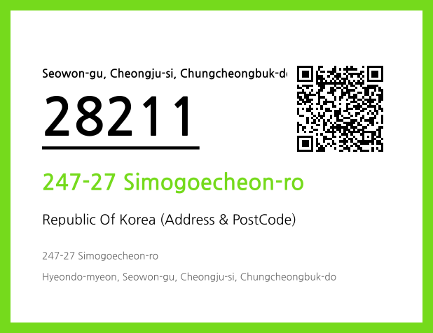 Address and Postal Code QR Code Image (CC BY 4.0)