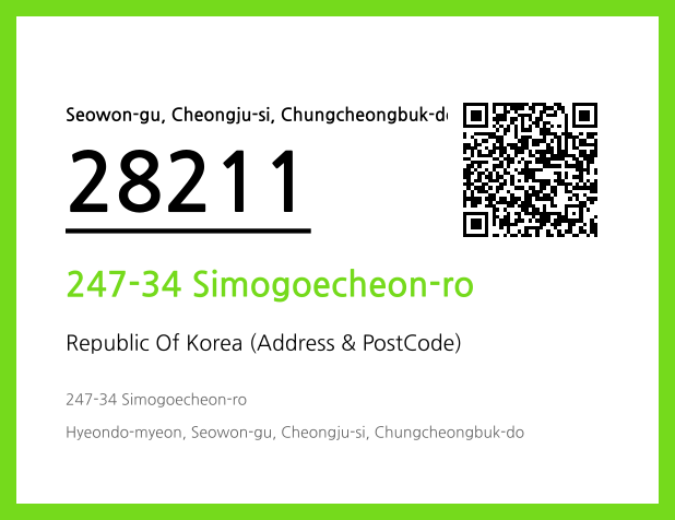 Address and Postal Code QR Code Image (CC BY 4.0)