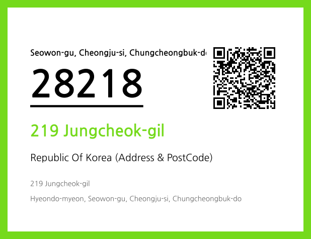 Address and Postal Code QR Code Image (CC BY 4.0)