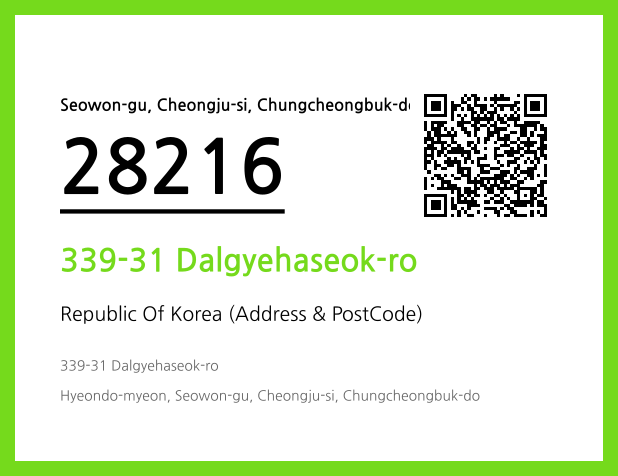 Address and Postal Code QR Code Image (CC BY 4.0)