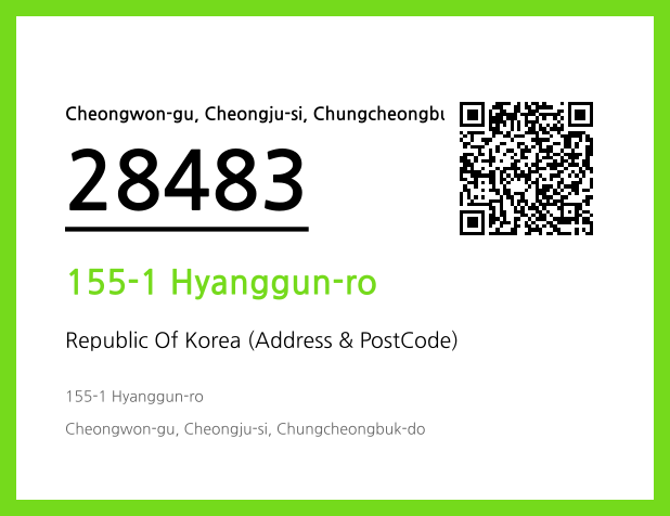 Address and Postal Code QR Code Image (CC BY 4.0)