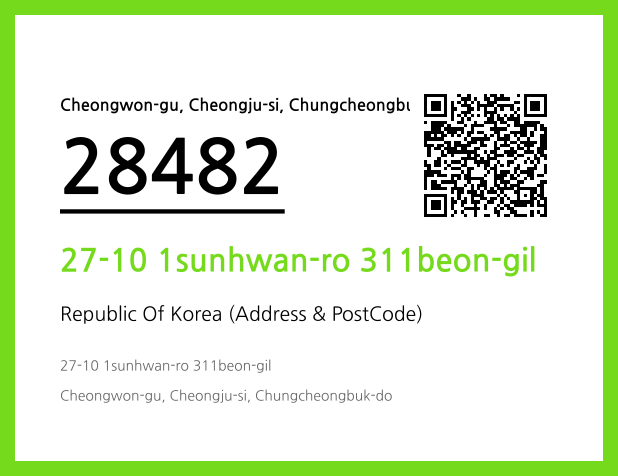 Address and Postal Code QR Code Image (CC BY 4.0)