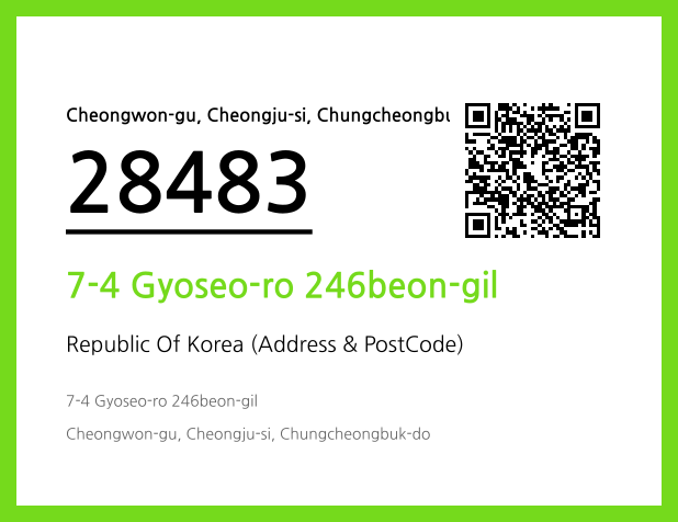 Address and Postal Code QR Code Image (CC BY 4.0)