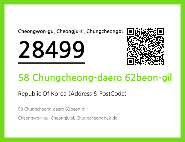 Address and Postal Code QR Code Image (CC BY 4.0)