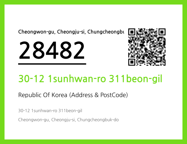 Address and Postal Code QR Code Image (CC BY 4.0)