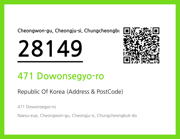 Address and Postal Code QR Code Image (CC BY 4.0)