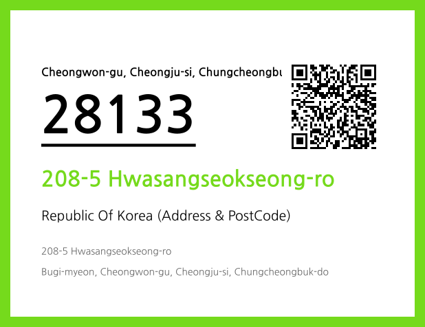 Address and Postal Code QR Code Image (CC BY 4.0)