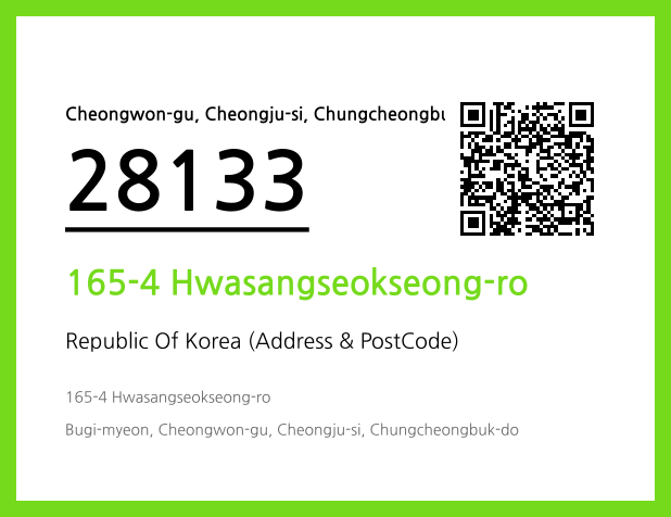 Address and Postal Code QR Code Image (CC BY 4.0)