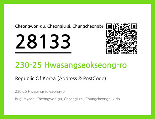 Address and Postal Code QR Code Image (CC BY 4.0)