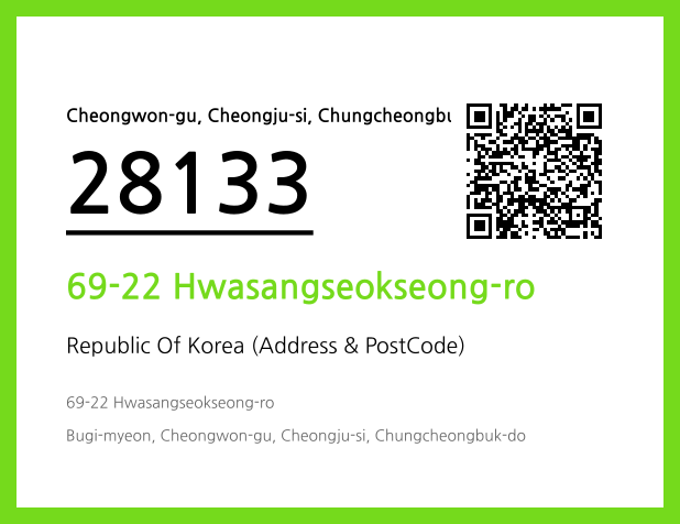 Address and Postal Code QR Code Image (CC BY 4.0)
