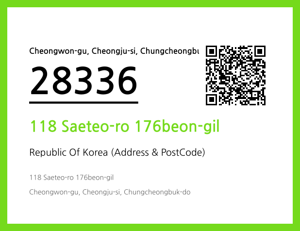 CC BY 4.0 Address and Postal Code QR Code Image (CC BY 4.0)