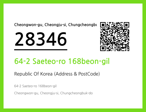 Address and Postal Code QR Code Image (CC BY 4.0)