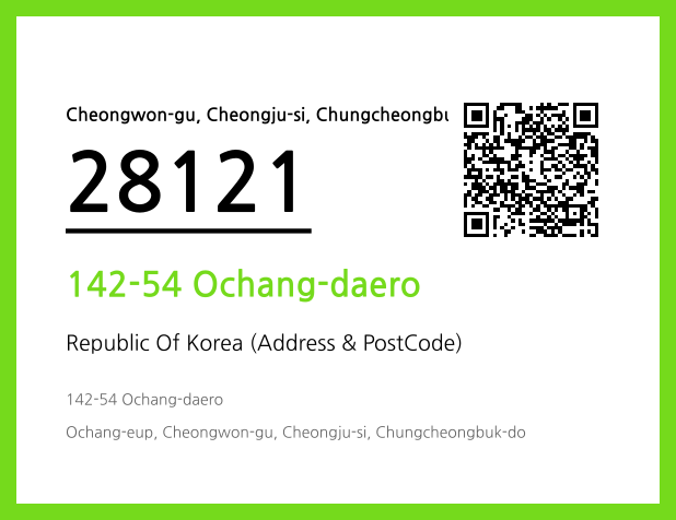 Address and Postal Code QR Code Image (CC BY 4.0)