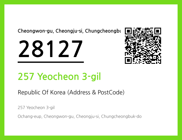 Address and Postal Code QR Code Image (CC BY 4.0)