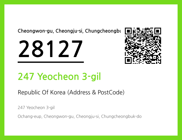 Address and Postal Code QR Code Image (CC BY 4.0)