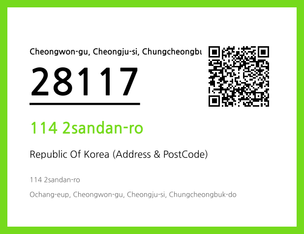 Address and Postal Code QR Code Image (CC BY 4.0)