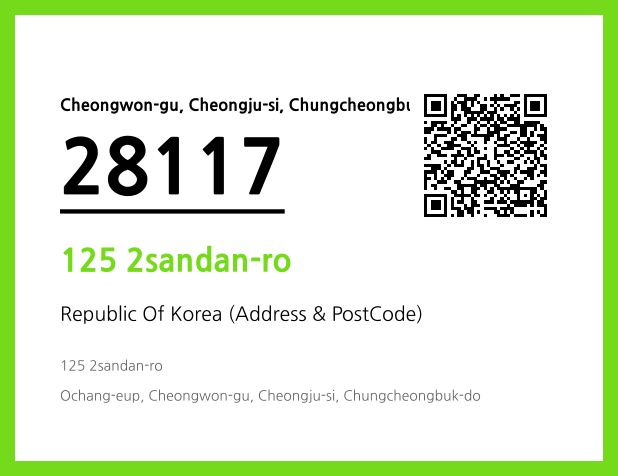 Address and Postal Code QR Code Image (CC BY 4.0)