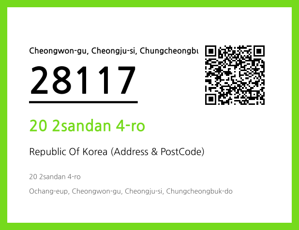 CC BY 4.0 Address and Postal Code QR Code Image (CC BY 4.0)