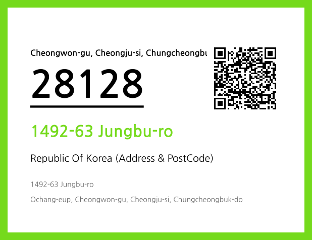 Address and Postal Code QR Code Image (CC BY 4.0)