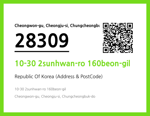 Address and Postal Code QR Code Image (CC BY 4.0)